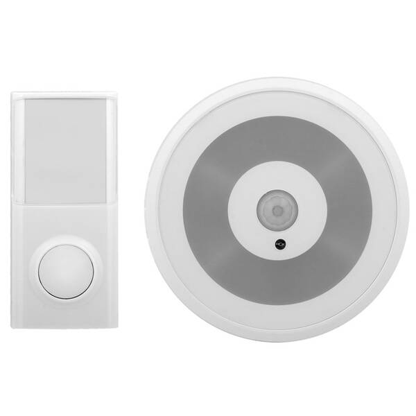 Zvonek bezdrátový WG Wireless Door Bell/Blue Light bílý


