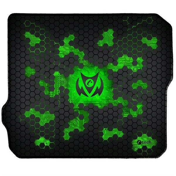 Podložka pod myš C-Tech ANTHEA CYBER 32 x 27 cm černá/zelená

