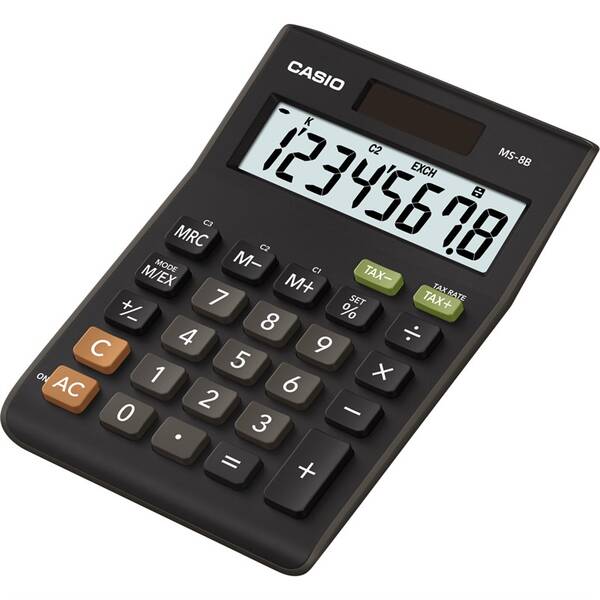 Kalkulačka Casio MS 8(B)S černá

