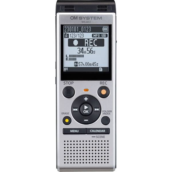 Diktafon OM SYSTEM WS-882 stříbrný


