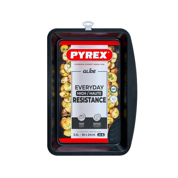 Plech na pečení Pyrex 38×24 cm černý

