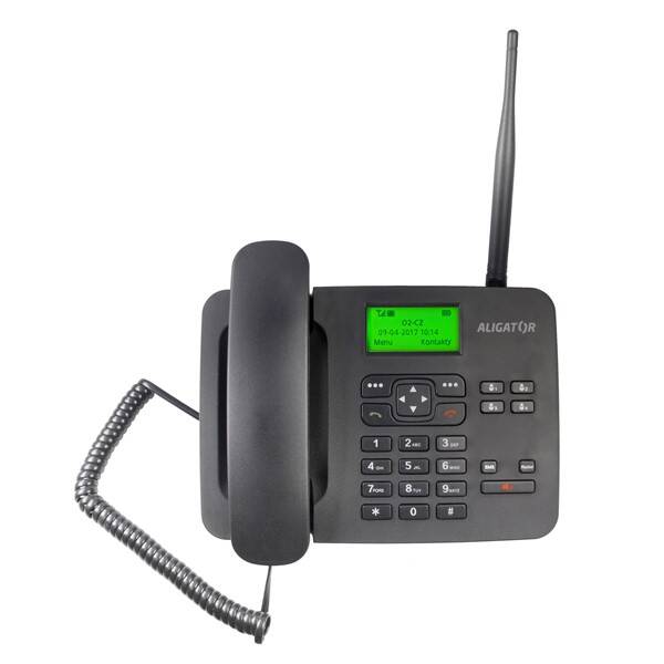 Domácí telefon Aligator T100 (stolní) černá barva
