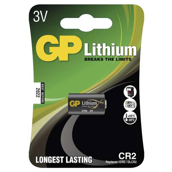 Baterie lithiová GP CR2, blistr 1ks 


