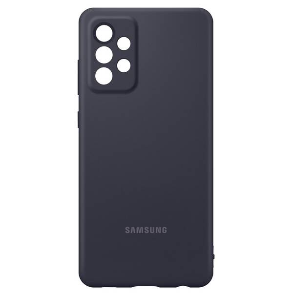 Kryt na mobil Samsung Silicon Cover na Galaxy A72 černý

