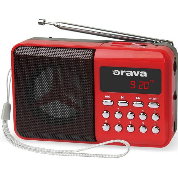 Radiopřijímač Orava RP-141 červený

