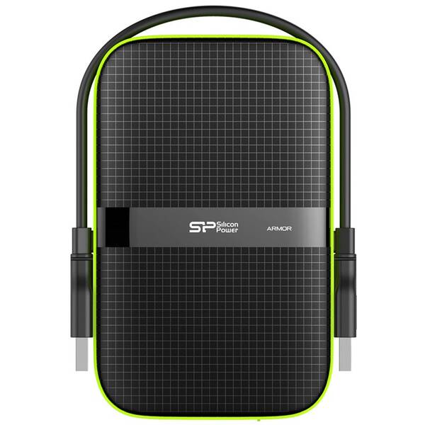 Externí pevný disk 2,5" Silicon Power Armor A60 1TB černý/zelený

