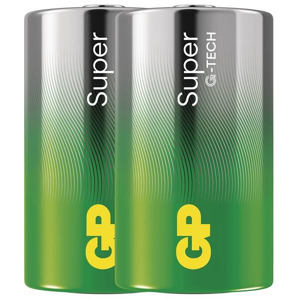 Baterie alkalická GP Super D (LR20), 2 ks 

