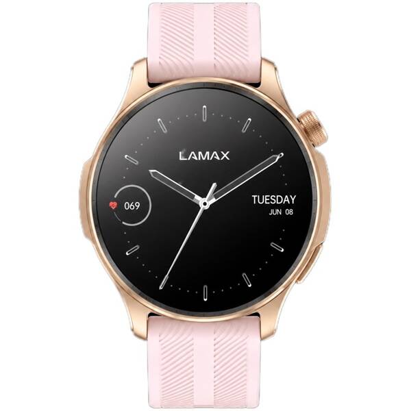 Chytré hodinky LAMAX Prism AMOLED rose gold

