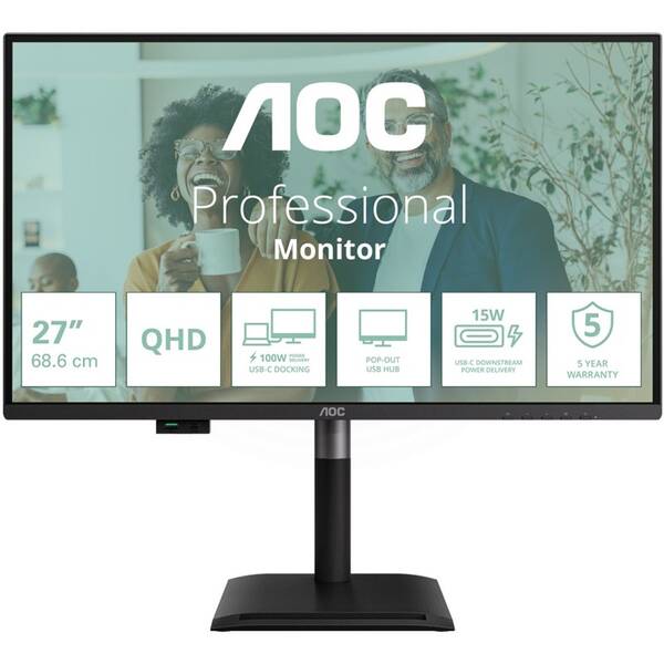 Monitor AOC Q27P4CV černý

