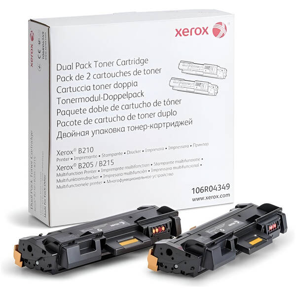 Toner Xerox 106R04349, 2x 3000 stran, 2-pack černý

