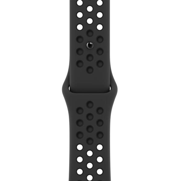 Řemínek Apple 45mm antracitový / černý Nike sportovní řemínek 

