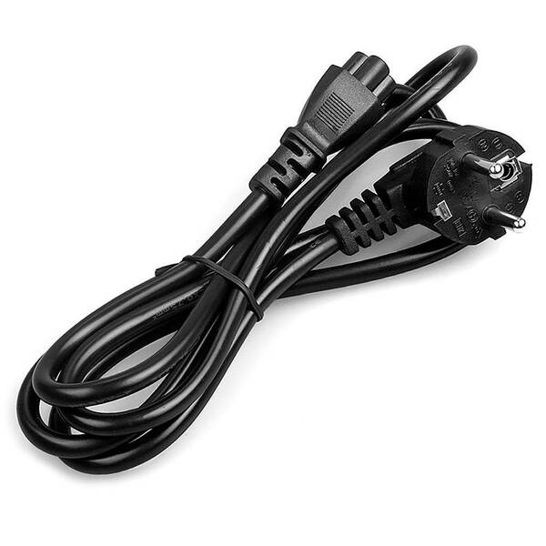 Kabel WG napájecí IEC 60320 C5/vel.A, 1,5 m černý

