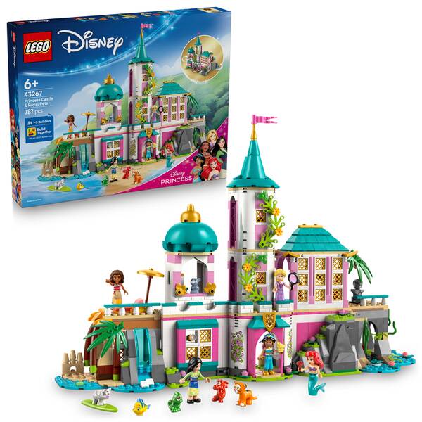 Stavebnice LEGO® │ Disney 43267 Hrad princezen a královští domácí mazlíčci 

