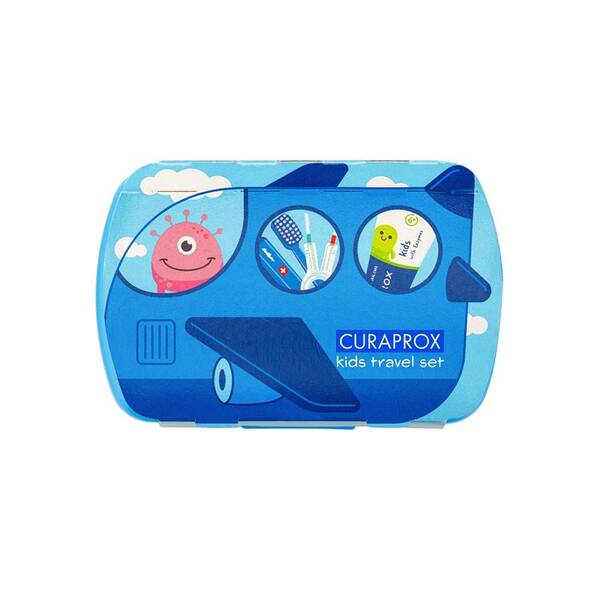 Cestovní sada CURAPROX Travel set KIDS modrá

