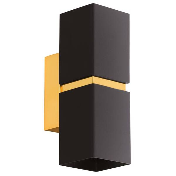 Nástěnné svítidlo Eglo Passa, čtverec černá barva
