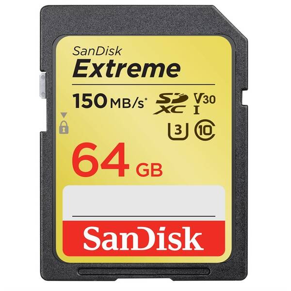 Paměťová karta SANDISK 64GB UHS-I U3 (150R/60W) 

