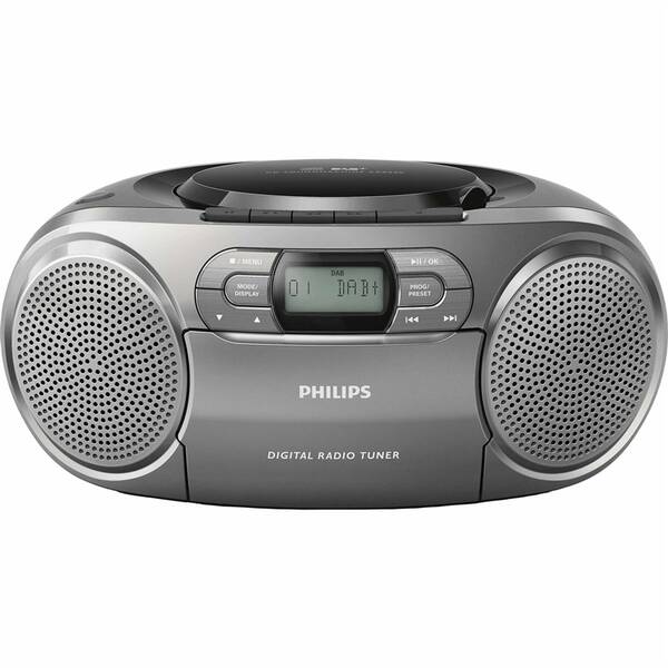 Radiomagnetofon s DAB+/CD Philips AZB600 šedý

