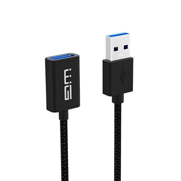 Kabel WG USB/USB prodlužovací, 1m černý

