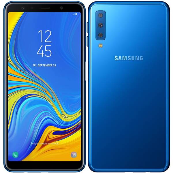 Mobilní telefon Samsung A7 Dual SIM modrá barva
