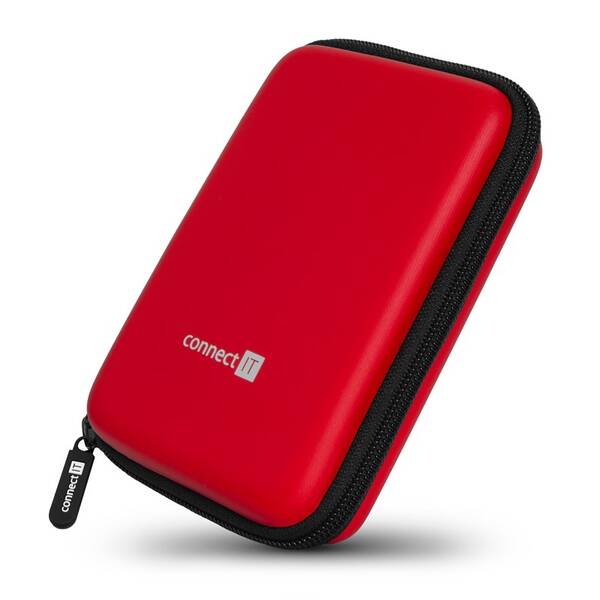 Pouzdro na HDD Connect IT HardShellProtect 2,5" HDD červené

