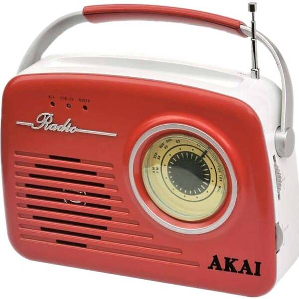 Radiopřijímač AKAI APR-11 červený

