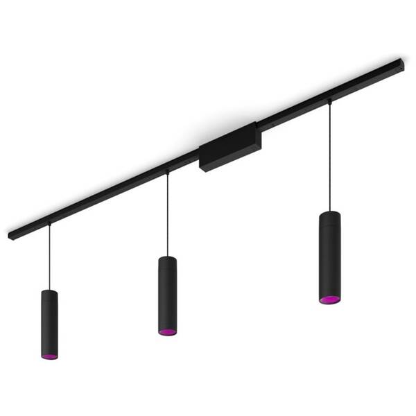 Závěsné svítidlo Philips White and Color Ambiance Perifo (3 závěsná svítidla) černé


