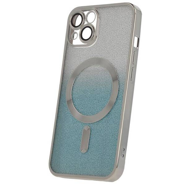 Kryt na mobil CPA Mag Glitter Chrome na Apple iPhone 12 stříbrný

