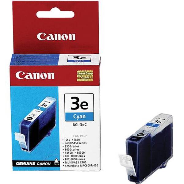 Inkoustová náplň Canon BCI-3eC, 280 stran - originální modrá


