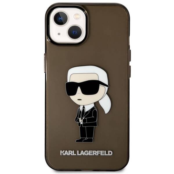 Kryt na mobil Karl Lagerfeld IML Ikonik NFT na Apple iPhone 14 černý

