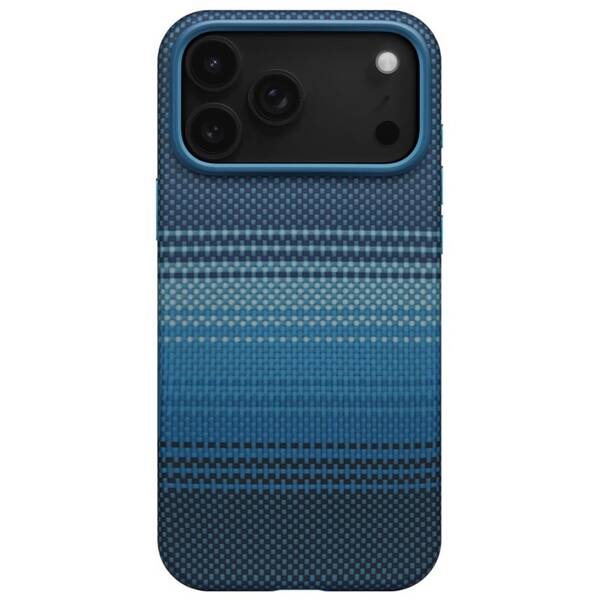 Kryt na mobil Pitaka Aramid UltraGuard Moonrise na Apple iPhone 17 Pro Max modrý

