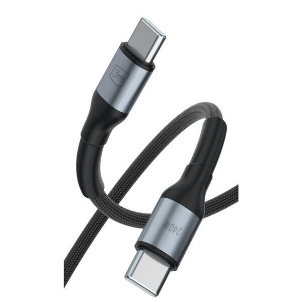 Kabel 3mk Hyper N-SERIES USB-C/USB-C, 240W, 2m černý

