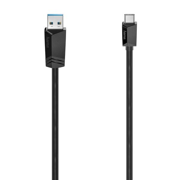 Kabel Hama USB/USB-C 3.2 Gen1, 1,5m černý

