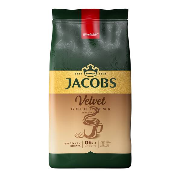 Káva zrnková Jacobs Velvet Gold Crema 1 kg 

