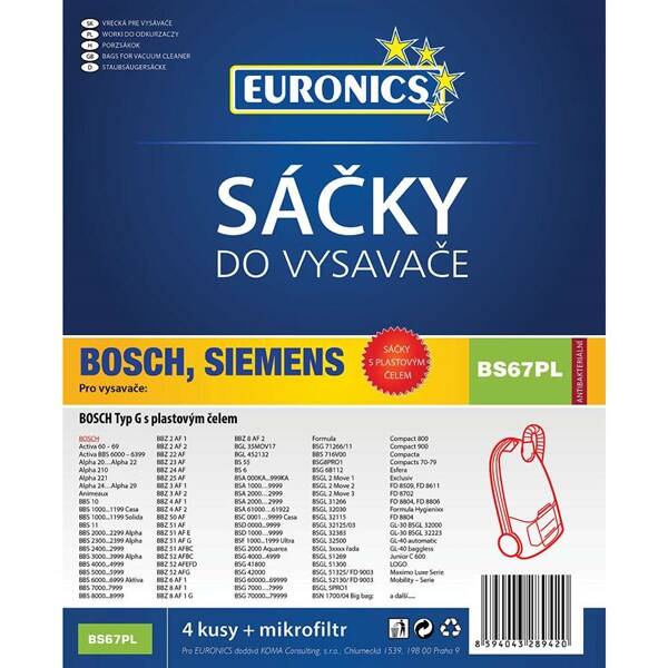 Sáčky do vysavače Koma BS67PL (4 ks) 

