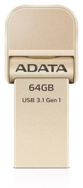 USB Flash ADATA AI920 i-Memory 64GB Lightning/USB 3.1 zlatá barva
