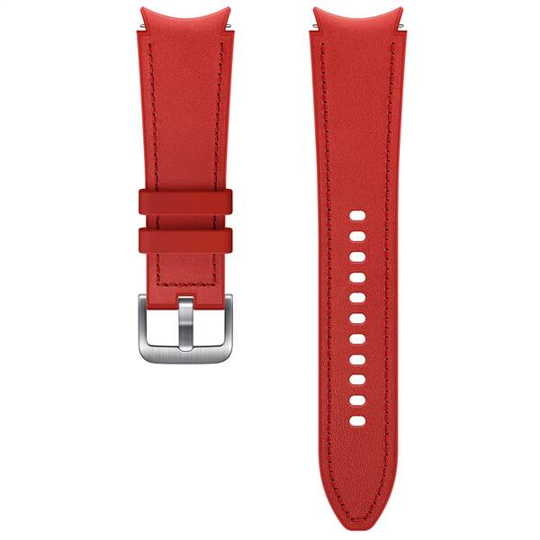 Řemínek Samsung Hybridní kožený 20mm (velikost M/L) červený

