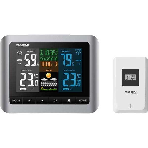 Meteorologická stanice GARNI 520 černá/stříbrná

