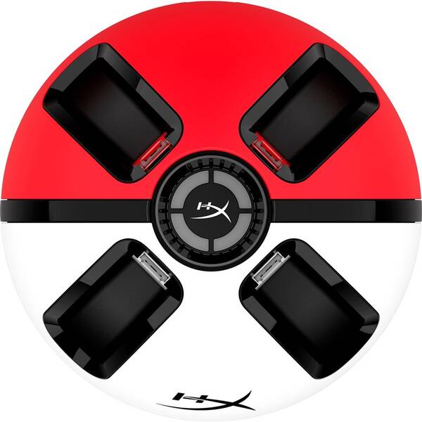 Dokovací stanice HyperX ChargePlay Quad 2 Nintendo Switch Controller Charger bílá/červená

