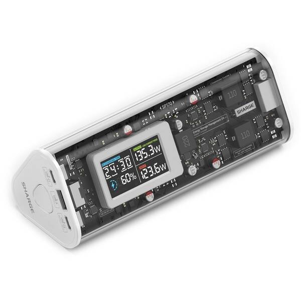 Powerbanka Sharge Shargeek 170W 24000 mAh bílá

