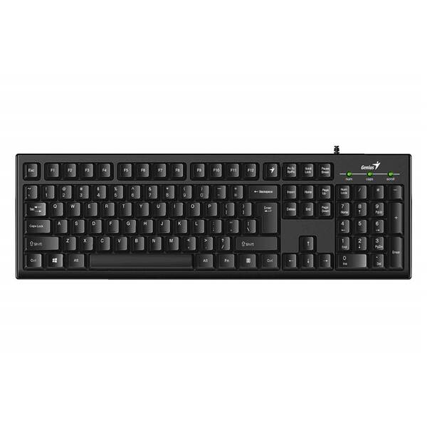 Klávesnice Genius Smart KB-100 CZ+SK layout, lesklá černá

