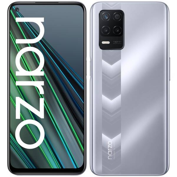Mobilní telefon realme Narzo 30 5G stříbrný

