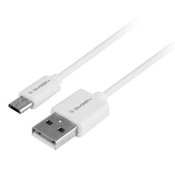 Kabel GoGEN USB / micro USB, 0,5m bílá barva
