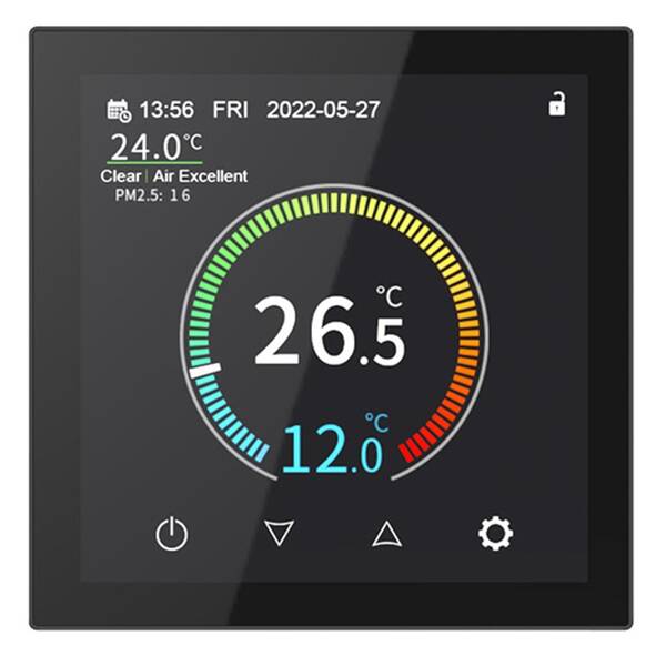 Termostat Geti GRT05B, Wi-Fi, pod omítku černý

