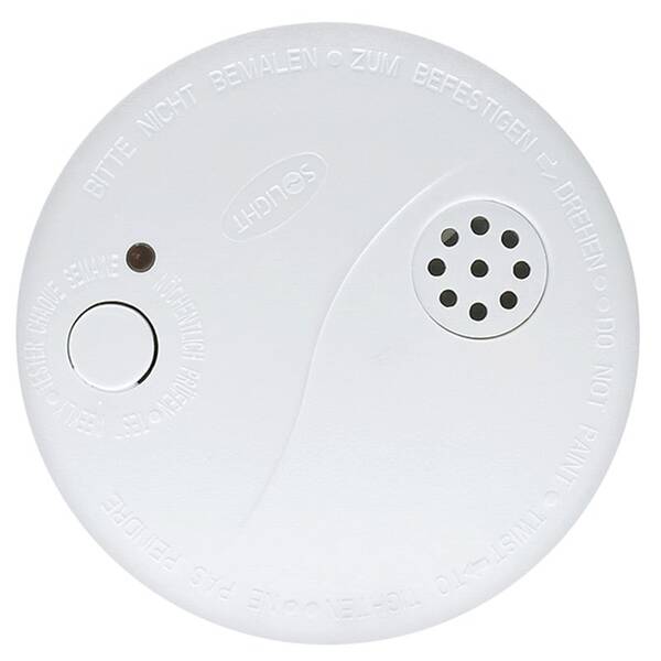 Detektor kouře Solight + alarm, 85dB, 9V baterie bílý

