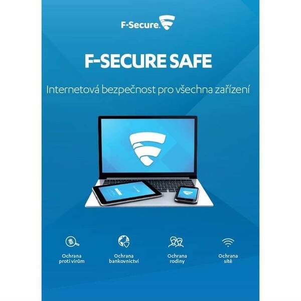  F-Secure SAFE, 3 zařízení / 6 měsíců - elektronická licence 
