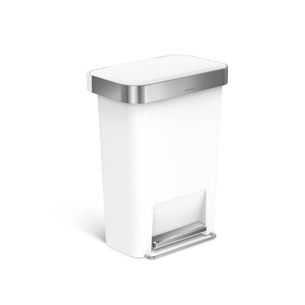 Odpadkový koš Simplehuman 45 l bílý

