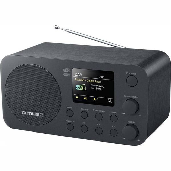 Radiopřijímač s DAB+ MUSE M-128 DBT černý

