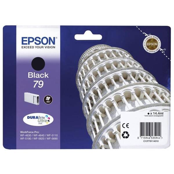 Inkoustová náplň Epson 79, 900 stran černá barva
