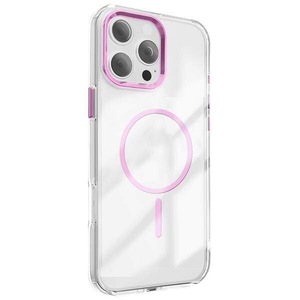 Kryt na mobil CPA Clear Thin Mag na Apple iPhone 17 Pro růžový/průhledný

