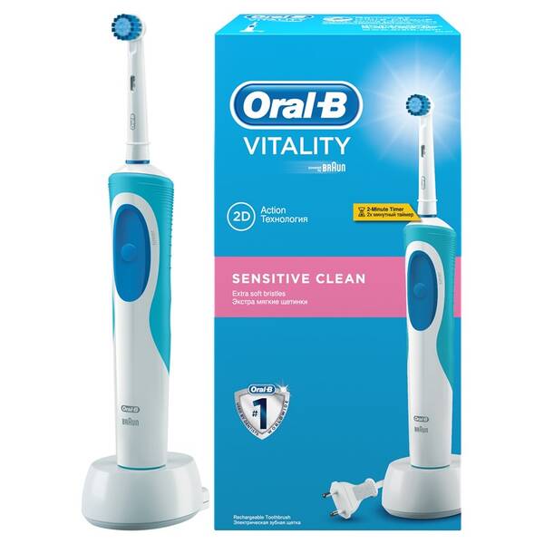 Zubní kartáček Oral-B Vitality Sensitive bílý/modrý

